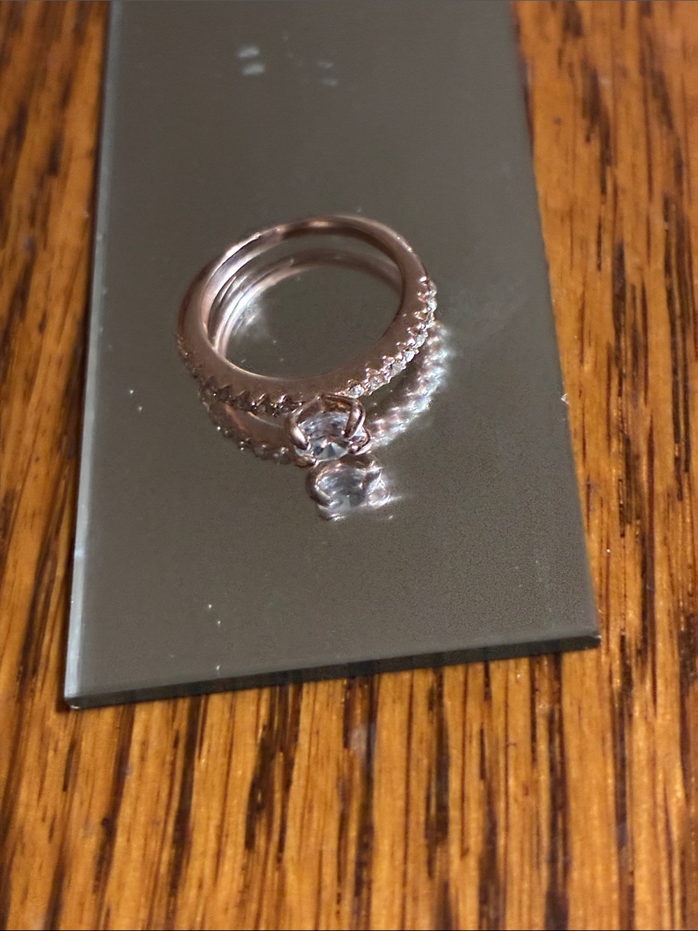 Rose Gold Solitaire ring